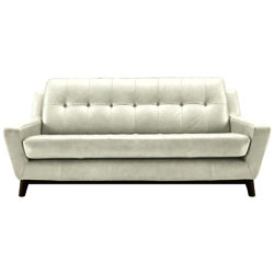 G Plan Vintage The Fifty Three Large Sofa Genoa Leather White
